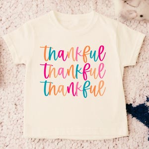 Thankful Toddler Shirt, Fall Girl Shirts, Thanksgiving Toddler Shirts, Thanksgiving Girl Shirt, Cute Kids Fall Shirts, Fall Toddler Shirt