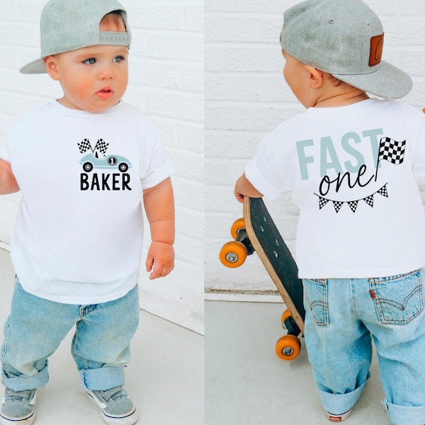 Chemise rapide un anniversaire, chemise premier anniversaire, anniversaire de voiture de course, chemise d'anniversaire de garçon, t-shirt 1er anniversaire, chemise d'anniversaire pour tout-petit, t-shirts pour enfants
