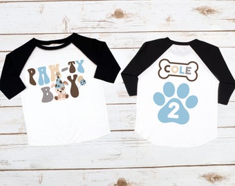 Dog Birthday Toddler Shirt, Puppy Themed Birthday, Toddler Birthday Shirt, Birthday Boy Shirt, Kids Birthday Shirt, Boy Birthday Shirt