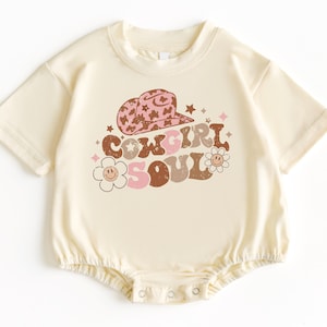 Cowgirl T Shirt Bubble Romper, Cowgirl Baby Outfit, Baby Bodysuit, Baby Girl Outfit, Baby Girl Gifts, Baby Shower Gift, Cowgirl Birthday