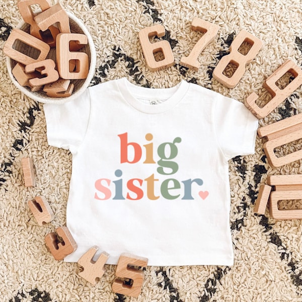 Big Sister T Shirt, Big Sister Announcement, Pregnancy Announcement, Big Sister Shirt, Baby Announcement, Pregnancy Reveal Shirt