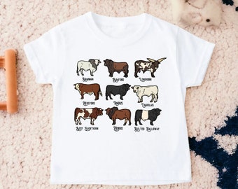 Cow Toddler Shirt, Farm Toddler Shirt, Farm Birthday, Toddler Shirts, Cowboy Birthday, Kids Shirts, Toddler Boy Shirt, Kids Gifts, Cow Shirt