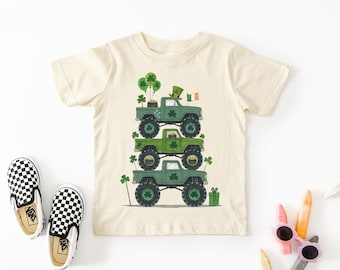 Monster Truck St Patrick's Day T Shirt, Boy St Patricks Day Tee, Kids St Patrick's Day T Shirt, Toddler St Patrick's Day Shirt, Boy Shirts