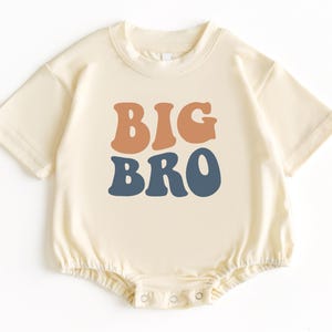 Big Bro T Shirt Bubble Romper, Big Brother Baby Bodysuit, Big Brother To Be Shirt, Promoted To Big Brother, Baby Romper, Big Brother Tee