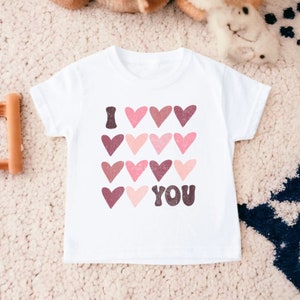 Hearts Valentines Day Shirt, Kids Valentines Day Shirt, Toddler Shirt, Toddler Girl Shirts, Kids Shirts, Toddler Tee, Valentines Shirt