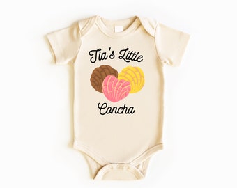 Tia's Little Concha Baby Bodysuit, Baby Bodysuit, Aunt Pregnancy Announcement, Baby Gifts, Baby Shower Gift, Gift For Niece, Gift For Nephew