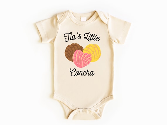 Tia's Little Concha Baby Bodysuit, Baby Bodysuit, Aunt Pregnancy Announcement, Baby Gifts, Baby Shower Gift, Gift For Niece, Gift For Nephew