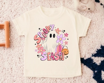 Spooky Season Toddler Shirt, Kids Halloween Shirt, Girl Halloween Shirt, Toddler Shirts, Kids Shirts, Kids Halloween Costume, Ghost Tee