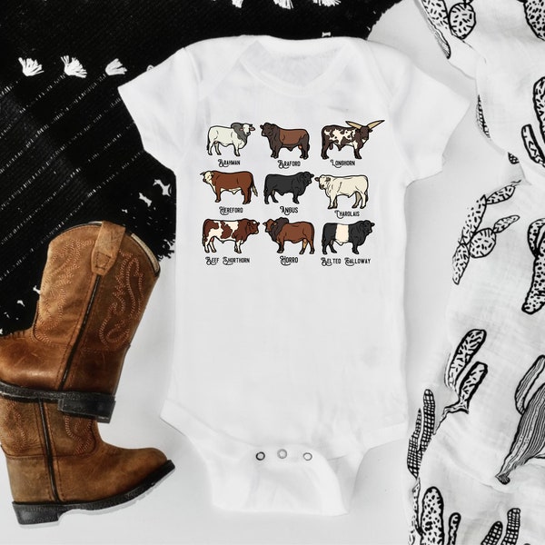 Cow Baby Bodysuit, Cowboy Baby Outfit, Baby Bodysuit, Western Baby Outfit, Cowboy Baby Shower, Baby Boy Outfit, Baby Shower Gift, Baby Gifts