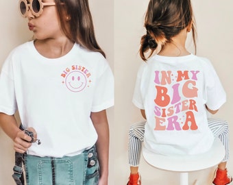 Big Sister Shirt, Big Sister To Be, Sibling Shirt, Toddler Girl Shirt, Sister Shirt, Girl Shirts, Big Sister Gift, Pregnancy Announcement