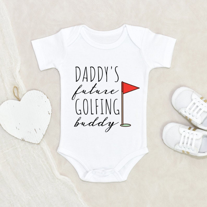 Daddy's Golf Buddy Funny Baby Onesie® Pregnancy Baby 