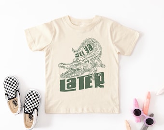 See You Later Alligator Toddler T Shirt, Alligator Toddler Shirt, Animal Kids Tees, Kids Zoo Shirt, Toddler Animal Shirt, Zoo Toddler Tee