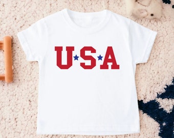 USA Toddler Shirt, USA Shirt, 4th of July Shirt, Kids 4th of July Shirt, Toddler Shirts, Kids Shirts, Independence Day Shirt, USA Shirt