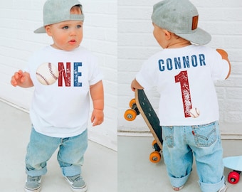 Baseball First Birthday Shirt, Baseball Birthday Shirt, First Birthday Shirt, Birthday Boy Shirt, Toddler Birthday Tee, 1st Birthday T Shirt