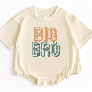 Big Bro T Shirt Bubble Romper, Big Brother Baby Bodysuit, Big Brother To Be Shirt, Promoted To Big Brother, Baby Romper, Big Brother Tee