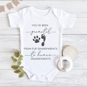 Promoted To Grandparents Baby Bodysuit, Grandparents Pregnancy Announcement, Pregnancy Reveal, Baby Announcement, Baby Reveal