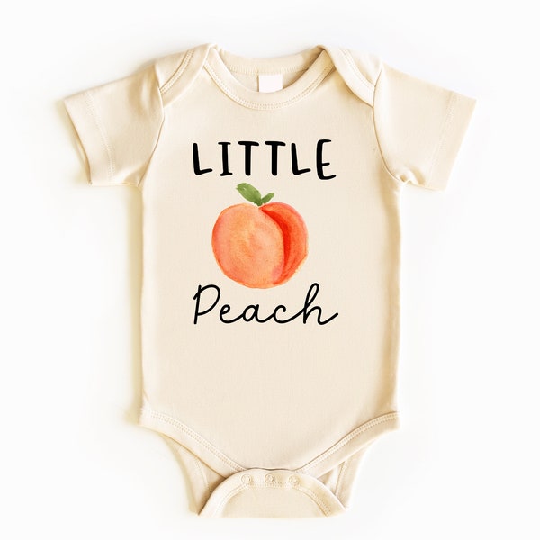 Little Peach Baby Bodysuit, Baby Bodysuit, Baby Girl Outfit, Peach Birthday, Peach Baby Shower, Baby Clothes, Baby Shower Gift