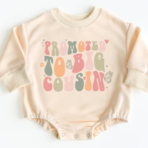 Baby Bodysuit 'New To The Cousin Crew' - 100% Cotton One-Piece Romper For Infants 0-24 Months