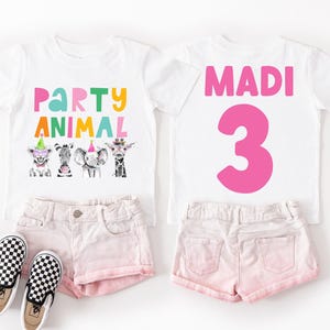 Party Animal Birthday Shirt, Zoo Birthday Shirt, Safari Birthday Shirt, Toddler Birthday Shirt, Kids Birthday Shirt, Girl Birthday Shirt