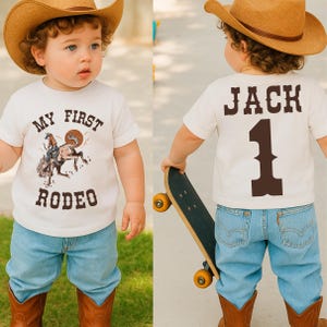 My First Rodeo Birthday Shirt, Rodeo Birthday, Birthday Boy Shirt, Cowboy Birthday, First Birthday Shirt, Toddler Birthday Shirt, Kids Tee