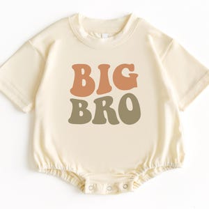 Big Bro T Shirt Bubble Romper, Big Brother Baby Bodysuit, Big Brother To Be Shirt, Promoted To Big Brother, Baby Romper, Big Brother Tee