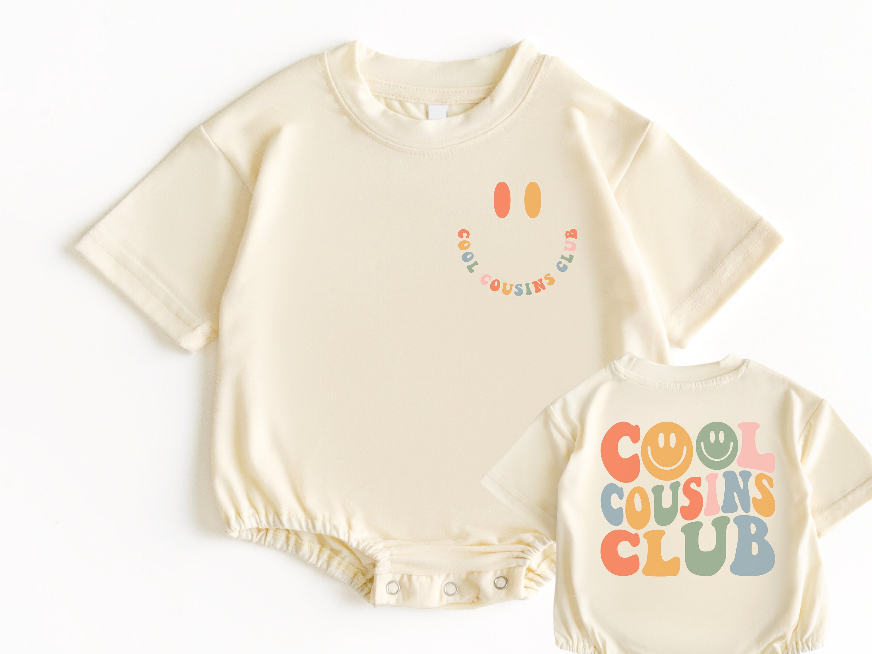 Cool Cousin Club T Shirt Bubble Romper, Baby Bodysuit, Cousin Shirt, Cousin Crew, Pregnancy Announcement, Family Shirt, Big Cousin Gift