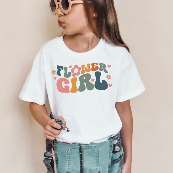 Flower Girl T Shirt, Flower Girl Gift, Flower Girl Shirt, Flower Girl Proposal, Kids Wedding Party Shirt, Flower Girl, Shirt For Flower Girl