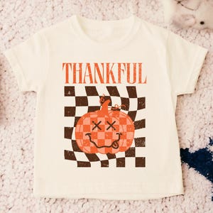Thankful Retro Toddler Shirt, Thanksgiving Kids Shirts, Kids Fall Shirt, Toddler Fall Shirts, Thanksgiving Toddler Shirts, Boy Fall Shirts