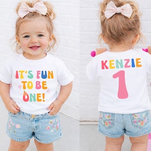 It's Fun To Be One Birthday Shirt, Girl First Birthday Shirt, Birthday Girl Shirt, First Birthday Tee, First Birthday Outfit, One Year Shirt