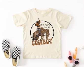 Cool To Be Cowboy Toddler T Shirt, Cowboy Toddler Shirt, Western Kids Shirts, Kids Rodeo Shirt, Country Kids Tees, Toddler Cowboy Shirt