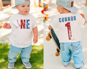 Baseball First Birthday Shirt, Baseball Birthday Shirt, First Birthday Shirt, Birthday Boy Shirt, Toddler Birthday Tee, 1st Birthday T Shirt