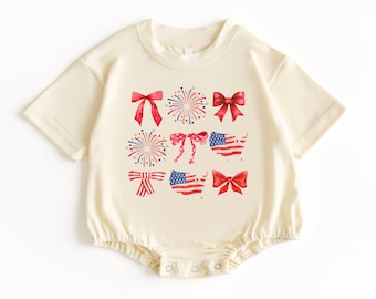 Fourth of July T Shirt Bubble Romper, Baby Bodysuit, Fourth of July Baby Outfit, 4th of July Shirt, Independence Day Shirt, 4th of July