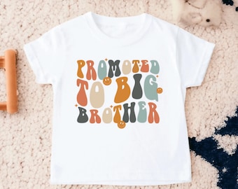 Promoted To Big Brother T Shirt, Big Brother Tee, Big Brother To Be, Toddler Boy Shirt, Pregnancy Announcement, Sibling Shirt, Brother Shirt