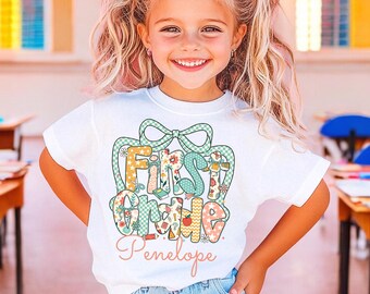 Personalized Back To School T Shirt, First Grade T Shirt, Back To School Shirt, Girl 1st Grade Tee, Kids School Shirts, Back To School Tee