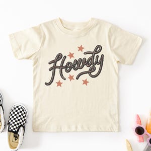Howdy Toddler T Shirt, Cowboy Toddler Shirt, Western Kids Shirts, Kids Rodeo Shirt, Country Kids Tees, Toddler Cowboy Shirt, Howdy Kids Tee