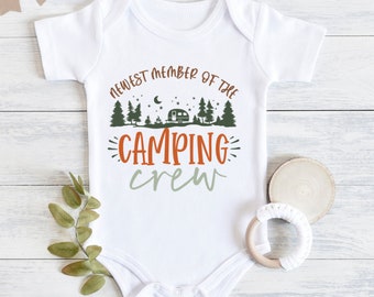 New To The Camping Crew Baby Bodysuit, Camping Baby Bodysuit, Cute Baby Outfit, Baby Shower Gift, Baby Clothes, Adventure Baby Outfit