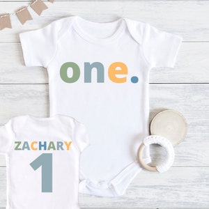 First Birthday Baby Bodysuit, Baby Birthday Outfit, Baby Boy Birthday Outfit, 1st Birthday Outfit, Baby Bodysuit, 1st Birthday Outfit Boy