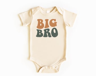 Big Bro Baby Bodysuit, Baby Bodysuit, Big Brother Shirt, Big Brother To Be, Pregnancy Announcement, Baby Boy Outfit, Baby Boy Clothes