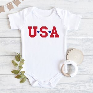 USA Baby Bodysuit, Fourth of July Baby Outfit, 4th of July Shirt, Baby Bodysuit, Baby Outfit, 4th of July Shirt, Independence Day Shirt