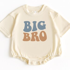 Big Bro T Shirt Bubble Romper, Big Brother Baby Bodysuit, Big Brother To Be Shirt, Promoted To Big Brother, Baby Romper, Big Brother Tee