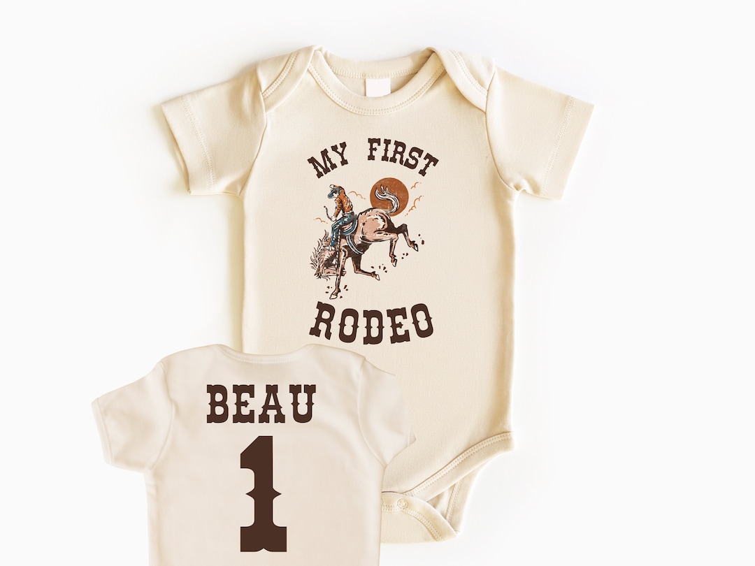 My First Rodeo Baby Bodysuit, Rodeo Birthday, Baby Bodysuit, First ...