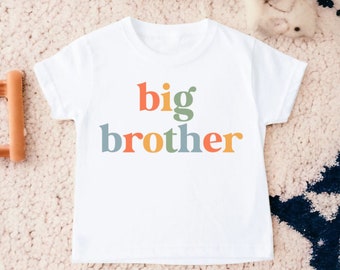 Big Brother T Shirt, Big Brother Tee, Big Brother To Be, Toddler Boy Shirt, Pregnancy Announcement, Sibling Shirt, Brother Shirt, Kids Shirt