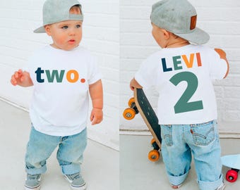 Camiseta de segundo cumpleaños, camiseta de cumpleaños para niño, camiseta de cumpleaños para niño, camiseta de cumpleaños infantil, camiseta de cumpleaños personalizada, camiseta de cumpleaños para bebé