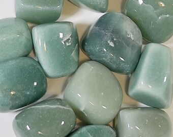 Grüner Aventurin Trommelstein: Polierte Heilkristalle, Pocket Stones