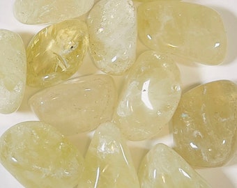 Piedra pulida de citrino: cristal metafísico curativo
