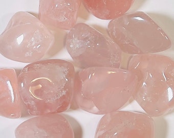 Rose Quartz Polished Tumbled Stone - Metaphysical Crystals, Healing Crystals, Tumbled Stones, Pocket Stones