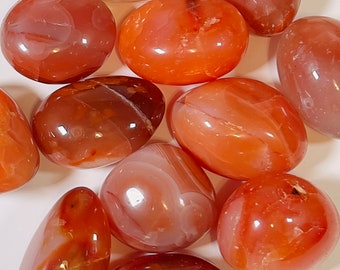 Carnelian Polished Tumbled Stone - Metaphysical Crystals, Healing Crystals, Tumbled Stones, Pocket Stones