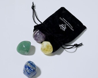 Abundance Crystal Healing Sets • Tarot Reading Crystal Set • Tumbled Stones • Gift Set • Gemstones • Ritual Stones