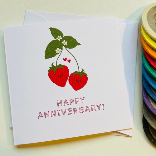 Personalised 4th Wedding Anniversary Fruit Anniversary Love Etsy