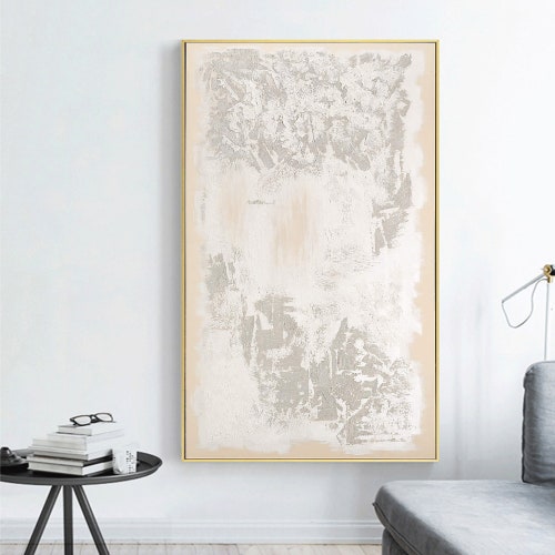 Abstract shops Painting Wabi-sabi Wall Art Textured Wall Art Painting On Canvas Beige Gray Wall Art Modern Art Contemporary Art Minimalist Art